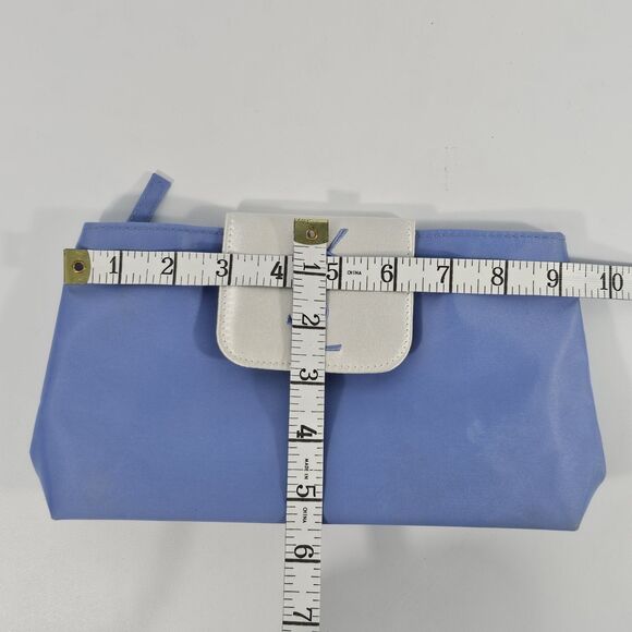 Yves Saint Laurent Perfumes YSL Blue Makeup Cosmetic Pouch Case Clutch Bag - Picture 7 of 7